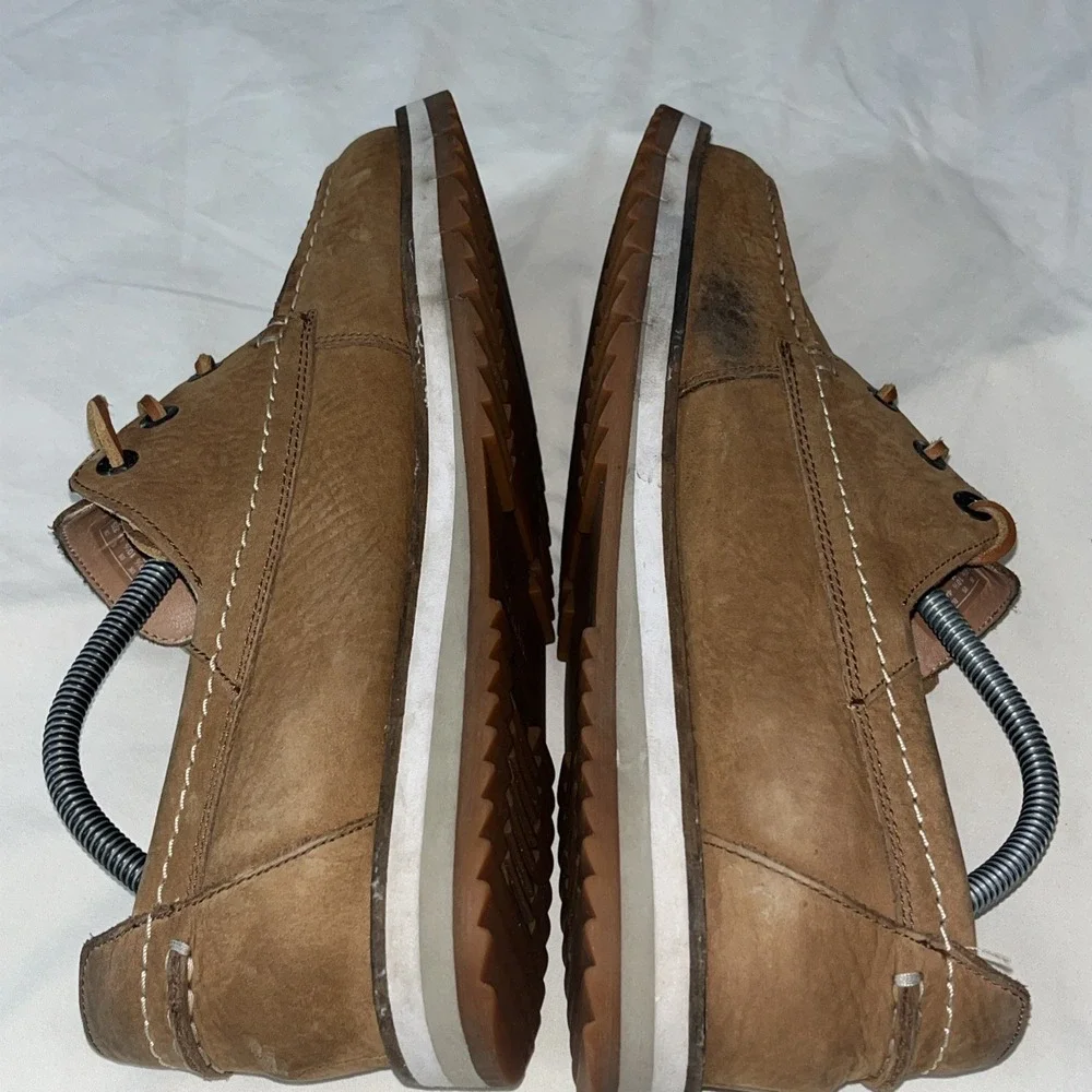 Clarks Originals Men's Size 10.5 Wallabee Tan Leather Dress Casual Shoes‎ Clean